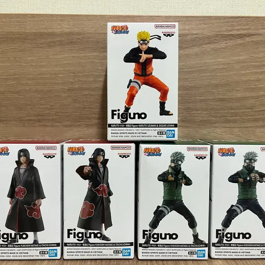 [BUNJANG] Figuno Naruto Kakashi Itachi Figure Bundle Set / Figuno 나루토 카카시 이타치 피규어 일괄