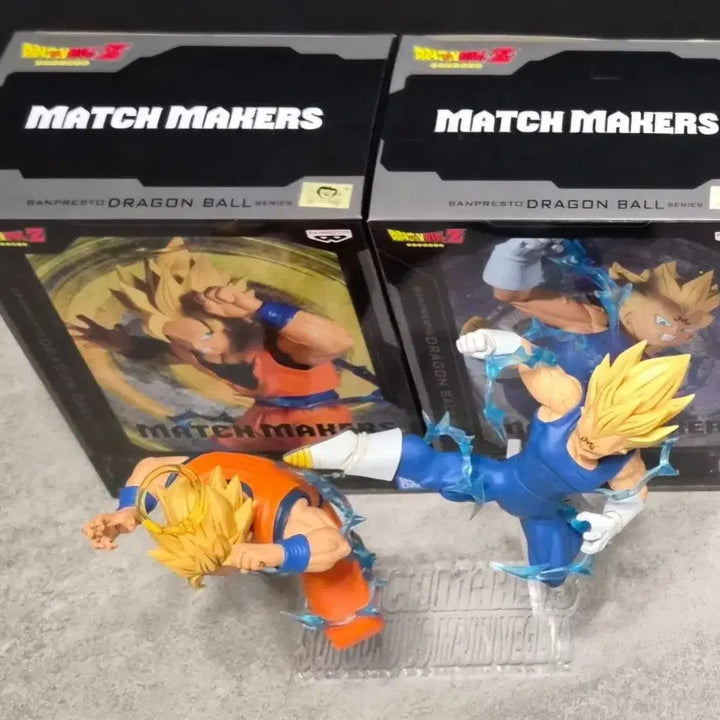 [BUNJANG] Matchbox Dragon Ball Z Goku &amp; Vegeta / Goku &amp; Uub (Japan Domestic) with Base / 매치메이커 드래곤볼 손오공&amp;베지터.손오공&amp;우부(일본내수용-베이스포함)
