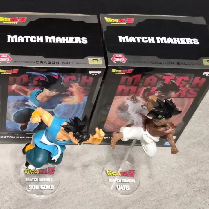 [BUNJANG] Matchbox Dragon Ball Z Goku &amp; Vegeta / Goku &amp; Uub (Japan Domestic) with Base / 매치메이커 드래곤볼 손오공&amp;베지터.손오공&amp;우부(일본내수용-베이스포함)
