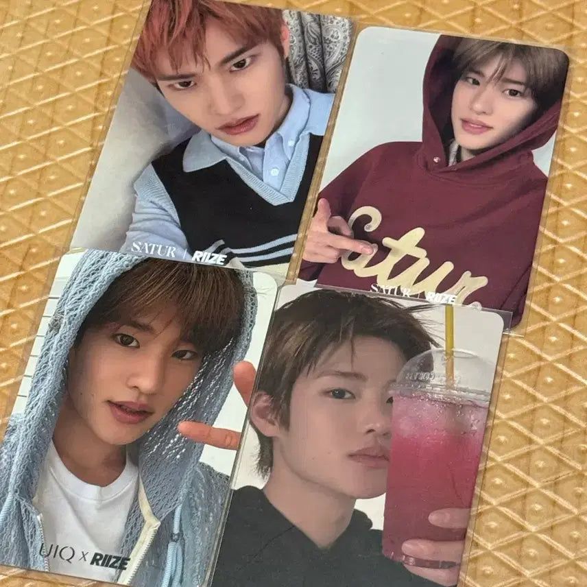 [BUNJANG] RIIZE Sohee Mega Coffee Satur Yuike Bundle Set Photocard / 라이즈 소희 메가커피 satur 유이크 포카 일괄