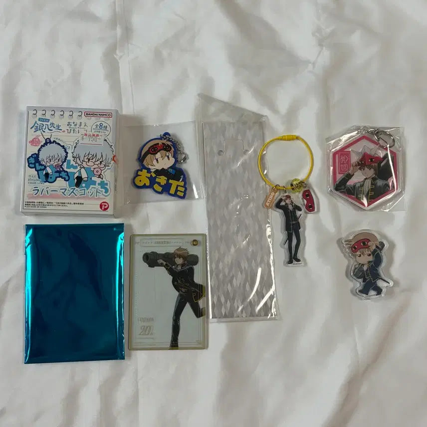 [BUNJANG] Gintama Bundle Badge, Keychain, Acrylic Charm Set / 소고 굿즈 일괄 은혼 뱃지 키링 아크릴