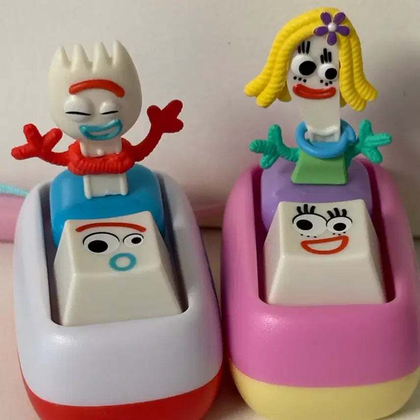 [BUNJANG] Tinyvill Toy Story Forky &amp; Karen Keycap Set / 타이니빌 토이 스토리 포키 캐런 키캡 세트