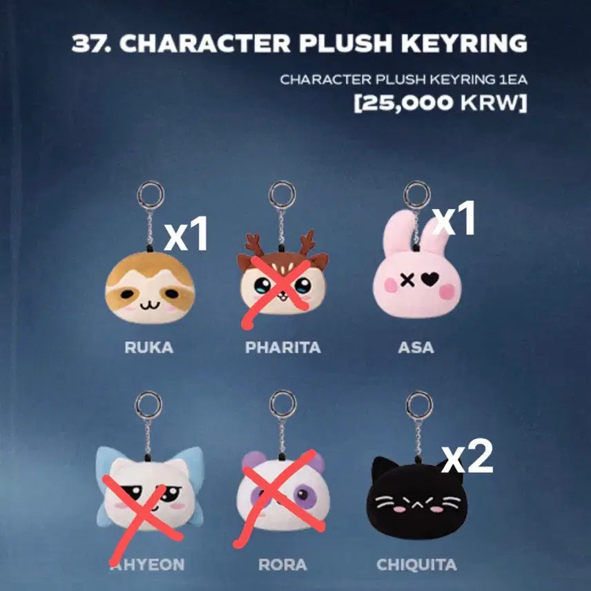[BUNJANG] BABYMONSTER Dance Tour MD Plush Keyring Sealed / 베이비몬스터 춤투어 엠디 플러쉬키링 미개봉 양도