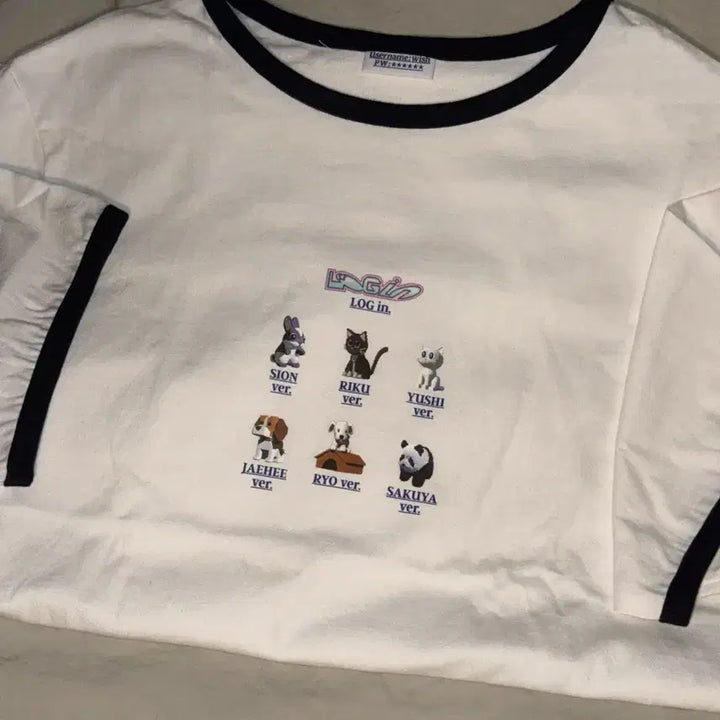 [BUNJANG] NCT WISH Login Limited Edition Tour T-shirt with Japanese POB (POB) / 엔시티위시 로그인 반팔티셔츠 위시돌일본미공포분철요이동보밋걸탈덕