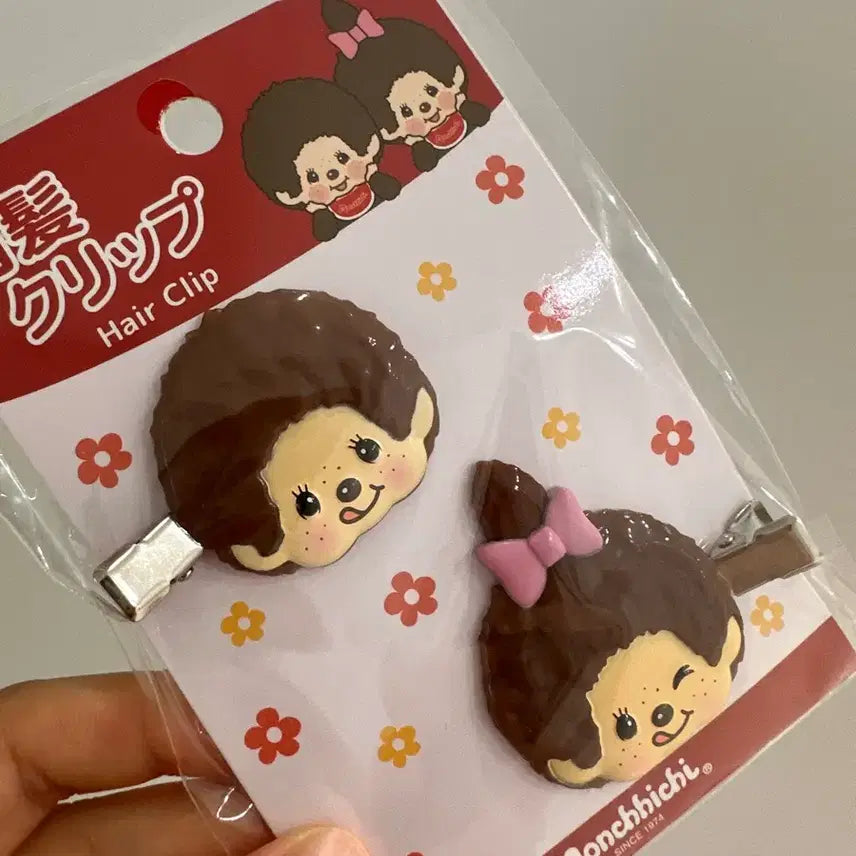 [BUNJANG] Monchhichi Hairpin / 몬치치 머리핀 헤어핀 헤어클립 (일본 정품 미개봉)
