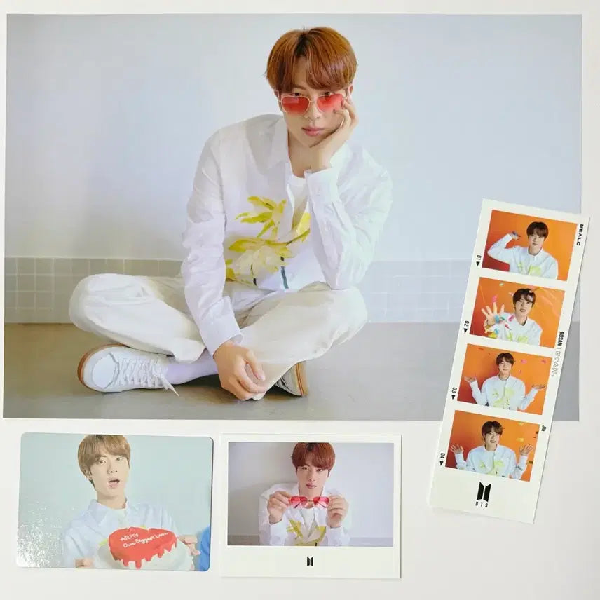 [BUNJANG] BTS JIN Busan Yet to Come Photocard Set / BTS 방탄 JIN 진 부산 옛투컴 굿즈 분할 4종 석진 포카