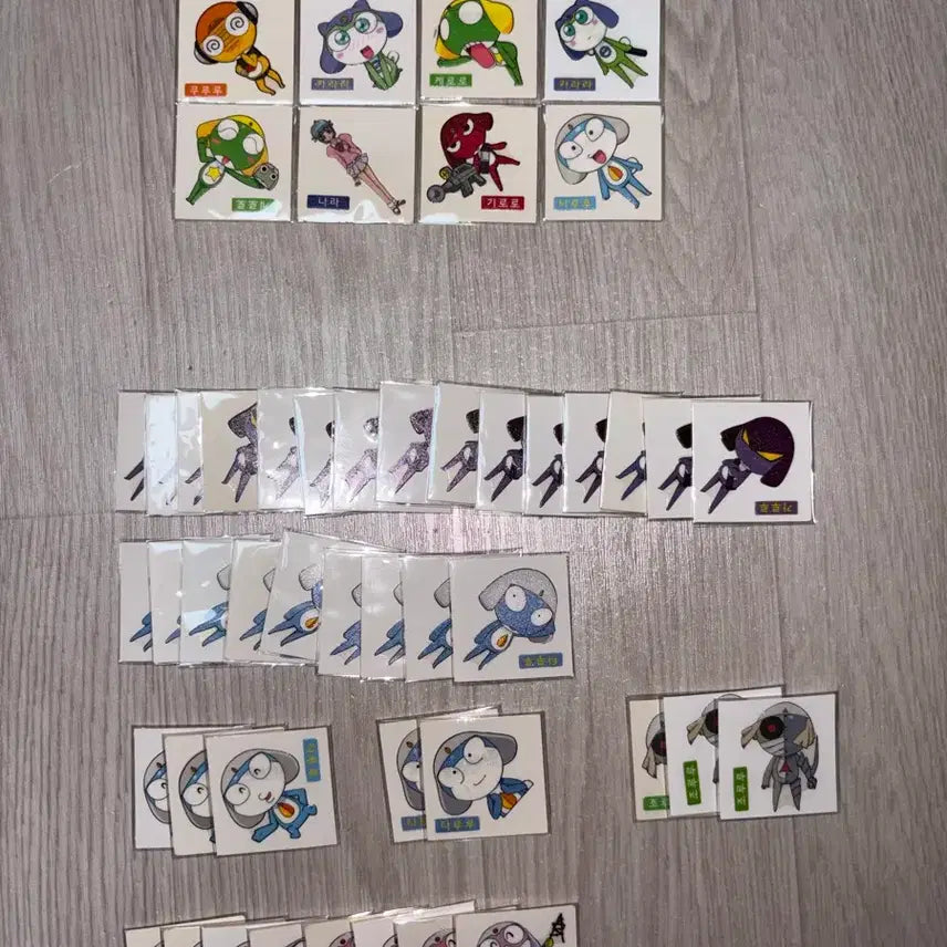 [BUNJANG] Keroro Shani Sticker Individual Sale / 케로로 샤니 띠부씰 개별판매