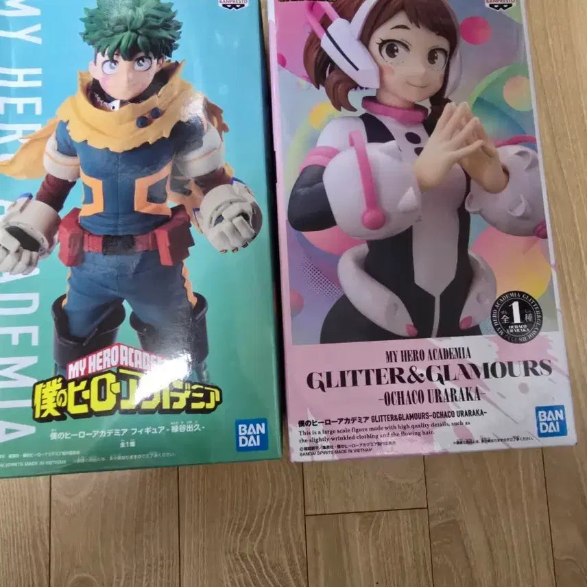 [BUNJANG] My Hero Academia Izuku Midoriya &amp; Ochaco Uraraka Figure Set (Sealed) / 나의 히어로 아카데미아 피규어 녹색 머리/우라라카