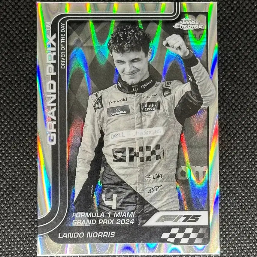 [BUNJANG] 2025 Topps Chrome Lando Norris Raywave Card / 2025 F1 탑스 크롬 랜도 노리스 레이웨이브 카드