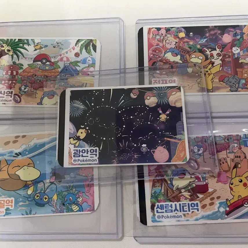 [BUNJANG] Pokemon Festa Busan Subway Ticket Set (5 Types) / 10세트 2026 포켓몬 페스타 부산 지하철 승차권 5종