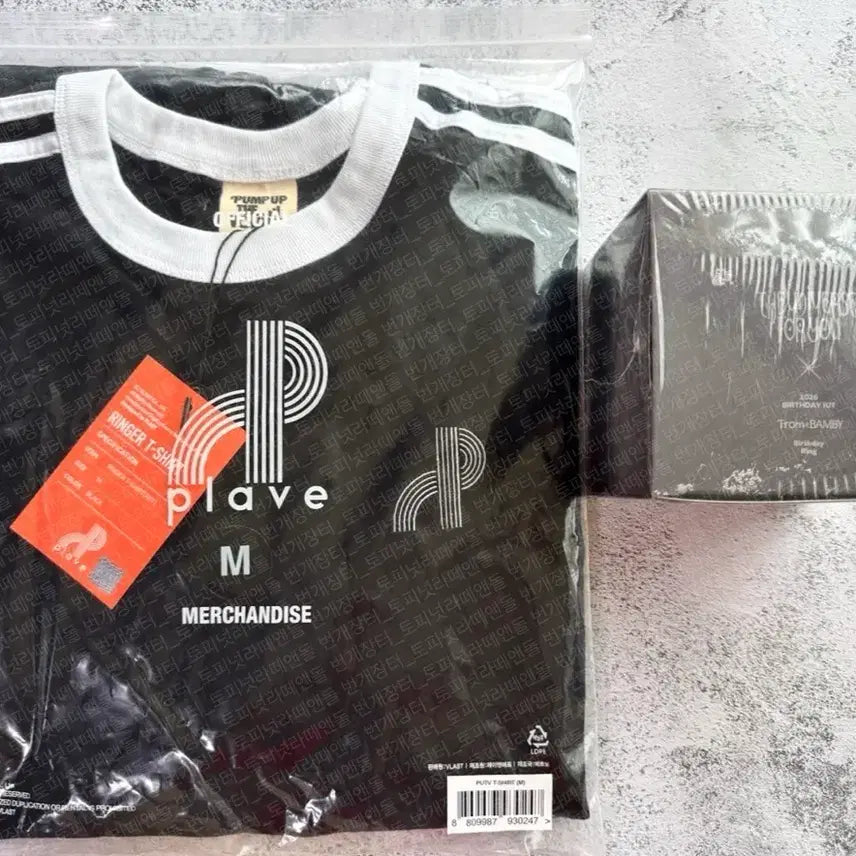 [BUNJANG] Play}$$V Bambi 2026 Birthday Kit (Sealed) &amp; Ringer T-shirt (Size M) / 2026 밤비 생일키트 미개봉 + 플레이브 링거티 M (빅포카제외)