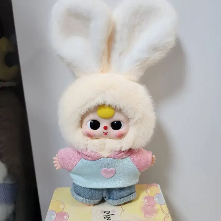 [BUNJANG] Mini Macaron Plush Doll with Rabbit Ears / 미니마카롱