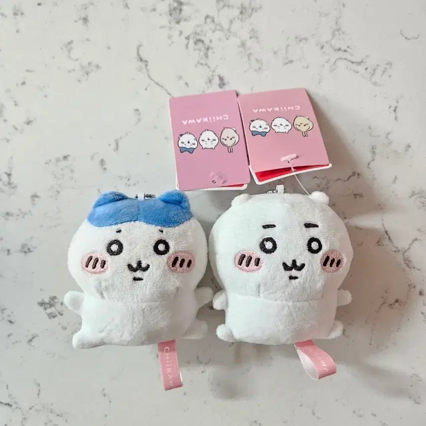 [BUNJANG] Chikawa &amp; Hachiware Bean Eye Mini Dolls 2-Piece Set / 먼작귀 콩눈 미니인형 치이카와 하치와레 2개 세트