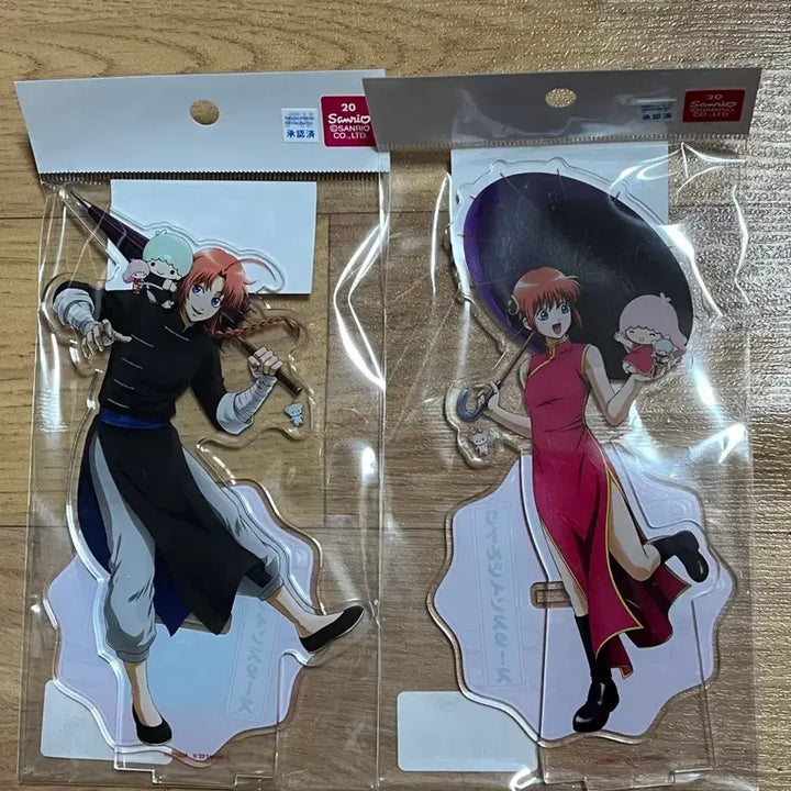 [BUNJANG] Gintama Sanrio Collaboration Kamui &amp; Kagura Acrylic Stand / 은혼 산리오 콜라보 아크릴스탠드 카무이+카구라