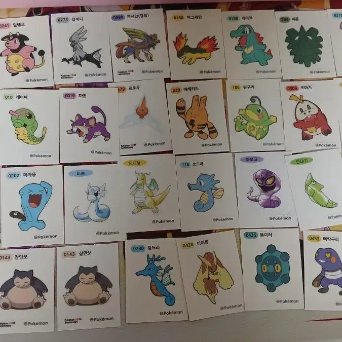[BUNJANG] Pokemon Sticker Bundle (73 pieces) / 포켓몬 띠부띠부씰 73장 일괄 판매