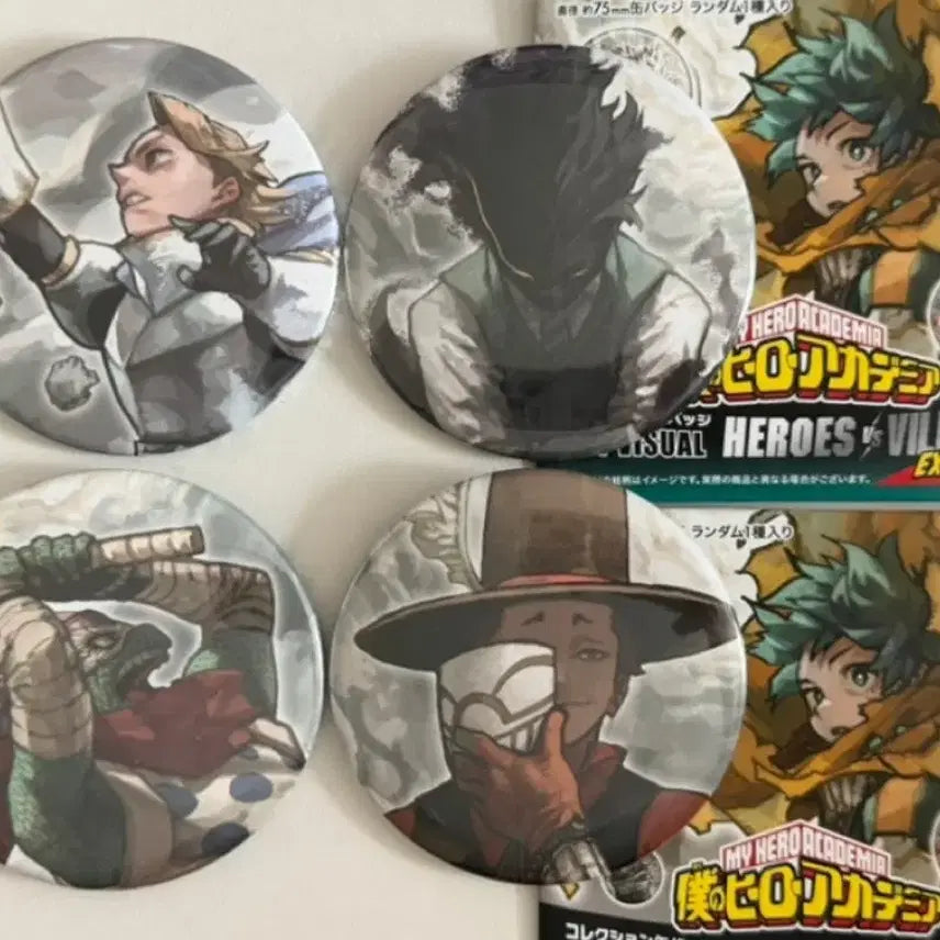 [BUNJANG] My Hero Academia Art Exhibition Big Can Badge Bundle / 히로아카 원화전 빅캔뱃지(4) 일괄
