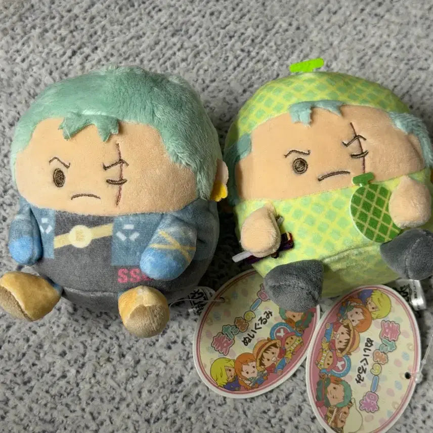 [BUNJANG] One Piece Zoro Weapon Tamashi Nui Egghead Melon Fruit Plush / 원피스 조로 무기타마 누이 에그헤드 메론 멜론 과일