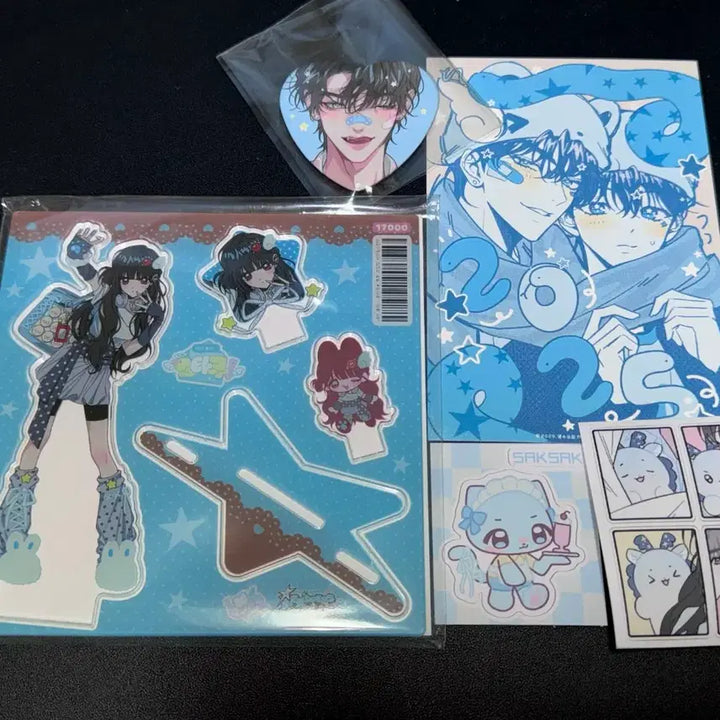 [BUNJANG] Mengsu Store Otaku Girls Toto Assemble Acrylic Stand &amp; Can Badge Bundle Set / 맹수상점님 오타쿠 소녀들 토토 조립형 아크릴스탠드 캔뱃지 원가 이하 양도