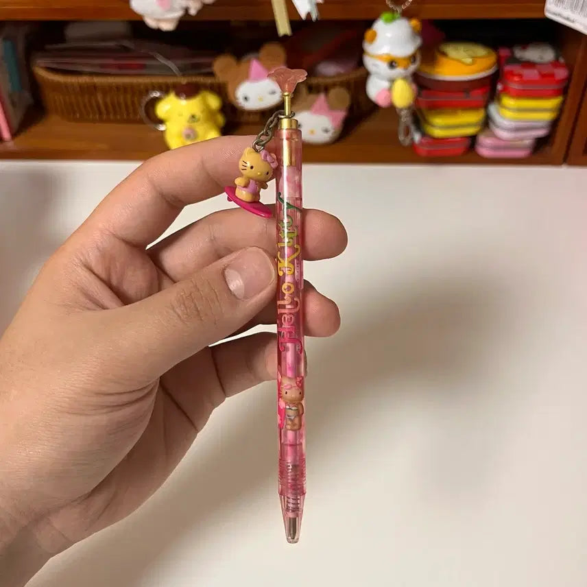 [BUNJANG] Vintage Hello Kitty Ballpoint Pen / 고전키티 태닝키티 서핑키티 볼펜