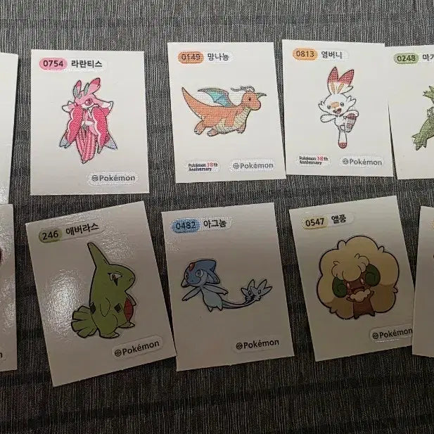 [BUNJANG] Pokemon Bread Stickers / 포켓몬 띠부씰 스티커