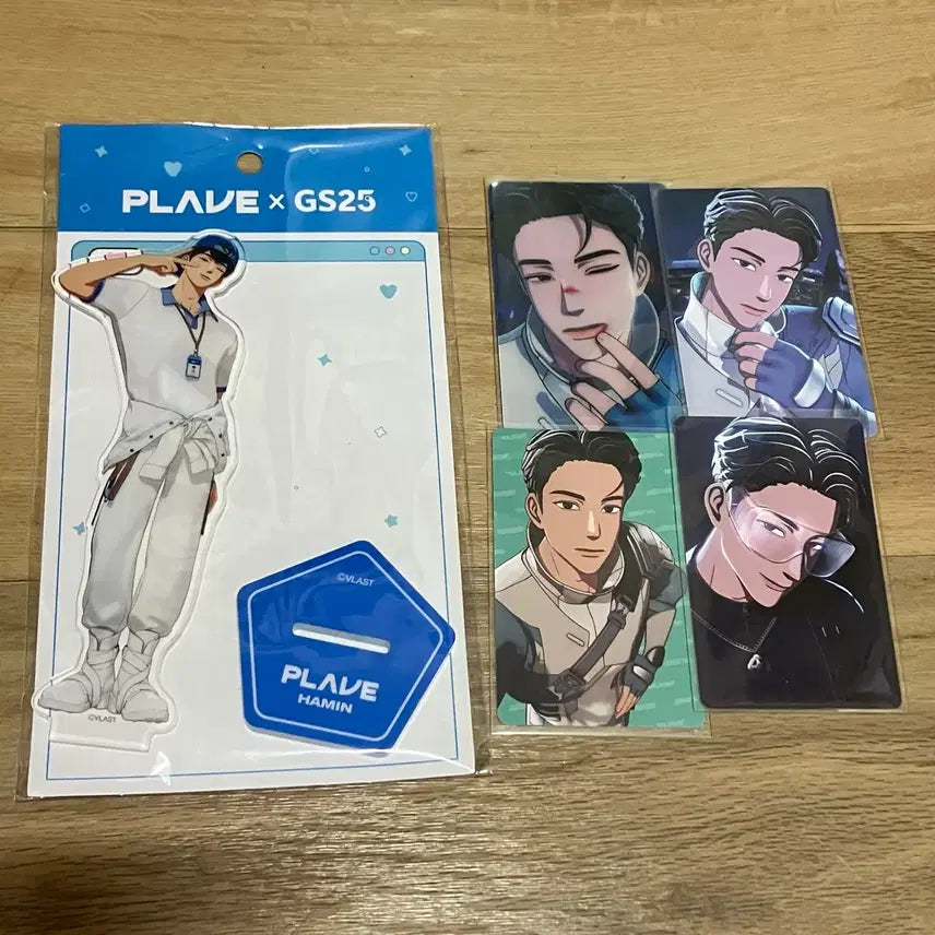 [BUNJANG] PLAVE GS25 Hamin Acrylic Stand Photocard Bundle Set / 플레이브 GS25 지에스 아크릴 스탠드 하민 포카 일괄