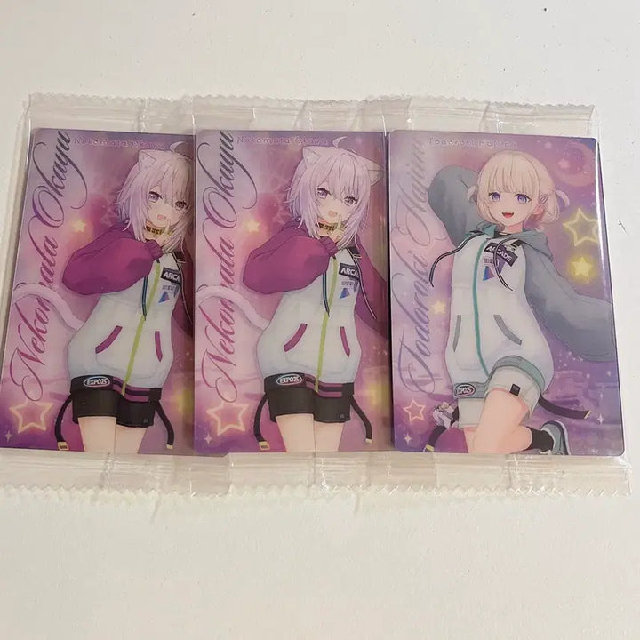 [BUNJANG] Hololive Wafer Vol. 4 Todoroki Hajime, Nekomata Okayu Bundle Set / 홀로라이브 웨하스 vol.4 하지메, 오카유, 리리카, 올리 일괄