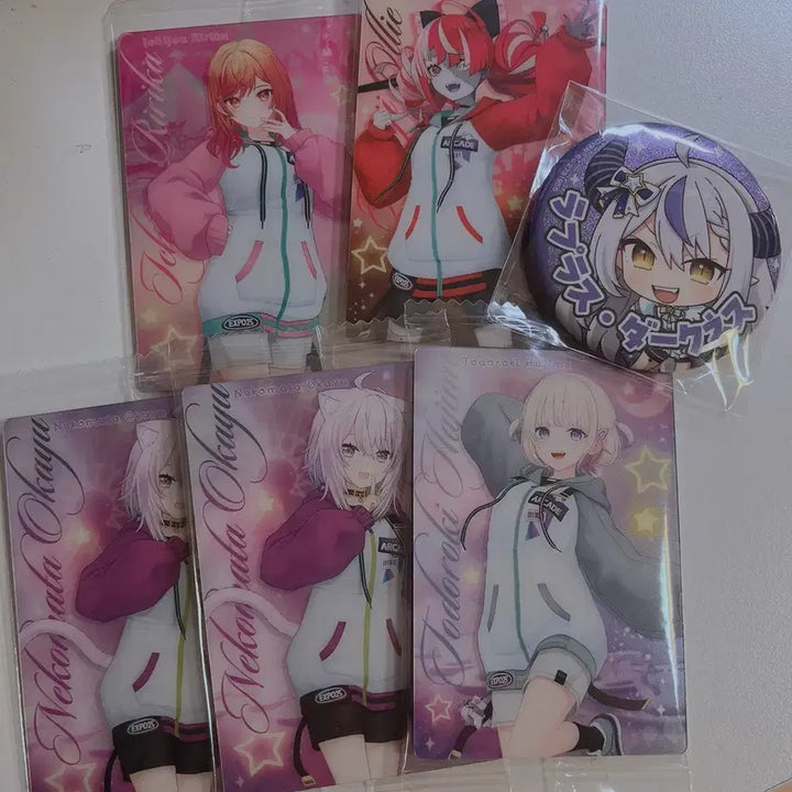 [BUNJANG] Hololive Wafer Vol. 4 Todoroki Hajime, Nekomata Okayu Bundle Set / 홀로라이브 웨하스 vol.4 하지메, 오카유, 리리카, 올리 일괄