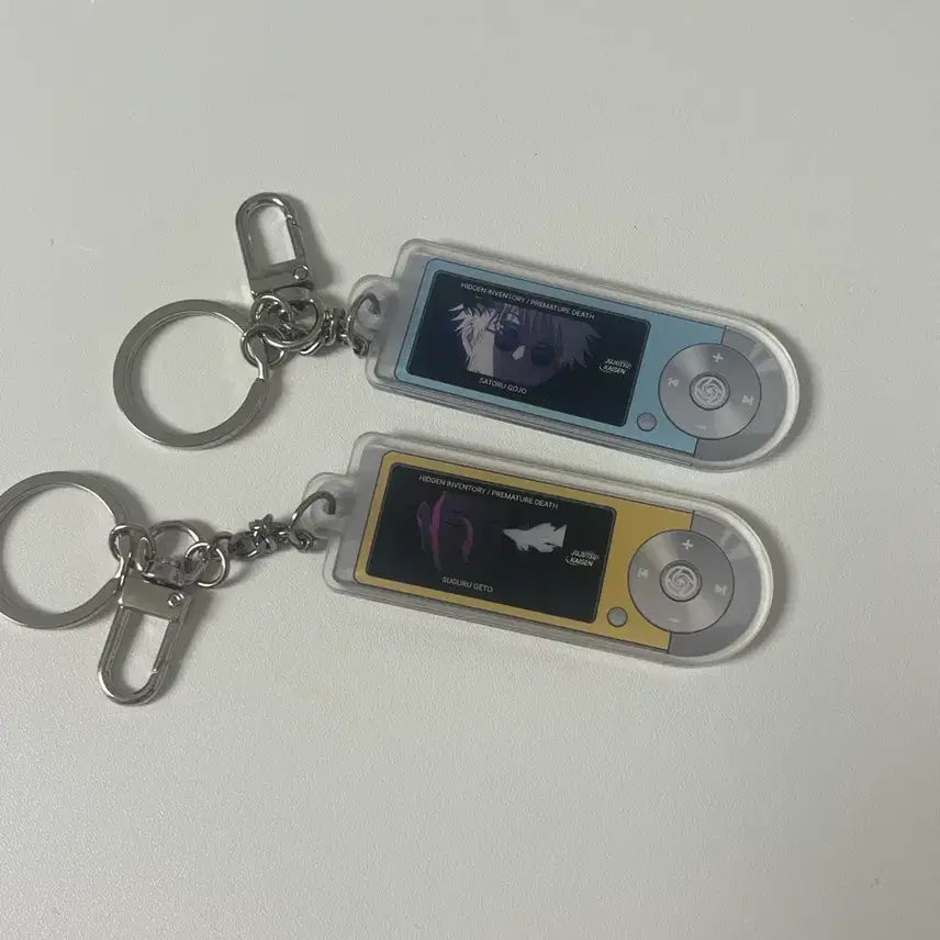 [BUNJANG] Jujutsu Kaisen Gojo &amp; Geto Player-Style Keychain (Kaigyoku Gyokusetu Pop-up) / 주술회전 팝업 회옥옥절 고죠게토 플레이어풍 키링