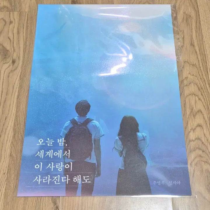 [BUNJANG] Aru Asa: The End of the World (2023) Osay Sea Aquarium Poster / <오늘밤 세계에서 이 사랑이 사라진다 해도> 오세이사 아쿠아리움 포스터
