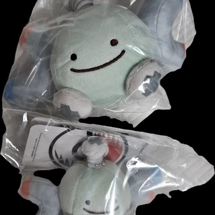 [BUNJANG] Pokemon Transformation Ditto &amp; Magnemite Medium Plush Mascot Keychain Bundle / 포켓몬스터 변신 메타몽 코일 중형 인형 마스코트 키링 인형 일괄
