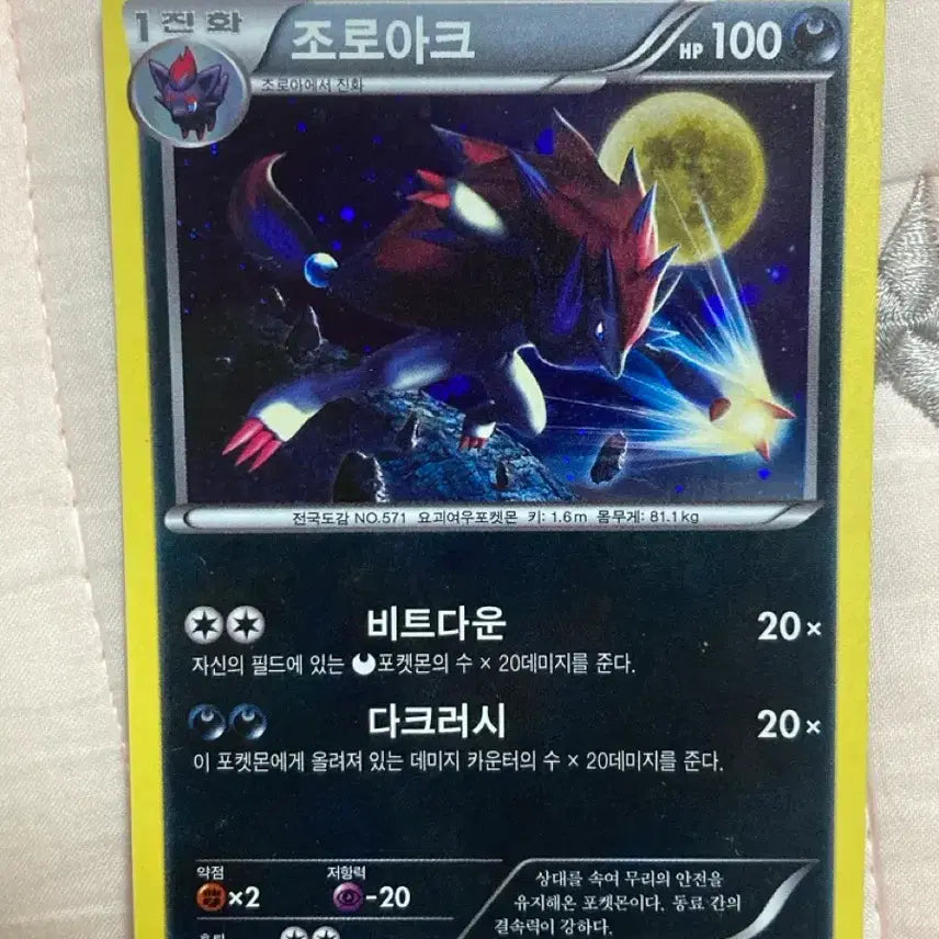 [BUNJANG] Zoroark Dark Rush Card / 조로아크 다크러시 카드