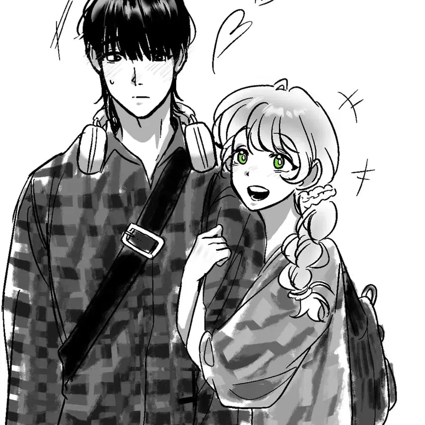 [BUNJANG] Black and White Ink Commission / 흑백 먹칠로 그림커미션