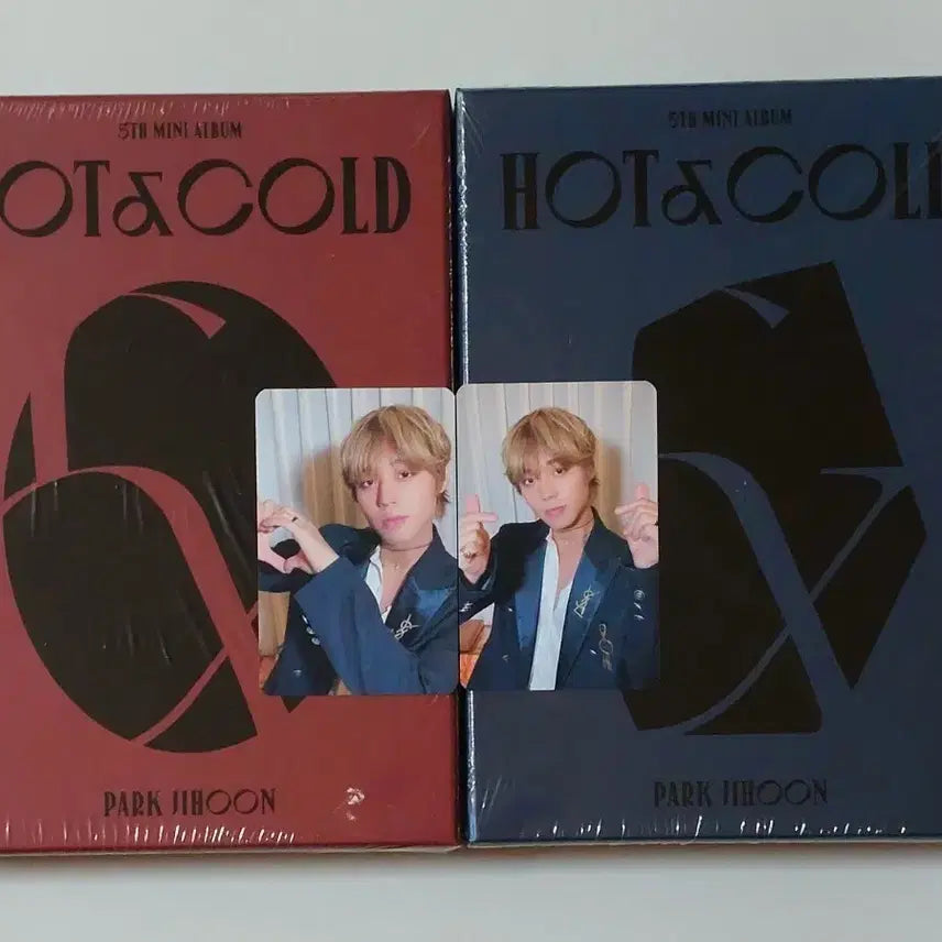 [BUNJANG] Park Ji Hoon Hot &amp; Cold (Mint Condition) Album Bundle Set with POB Photocards / 미개봉새상품 박지훈 앨범 hot&amp;cold 핫앤콜드 희귀 앨범 미공포 포카