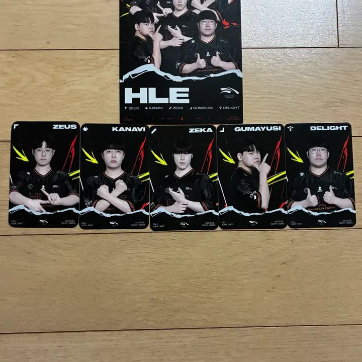 [BUNJANG] HLE Zeus Kanavi Zeka Gumayusi Delight Photocard / MSI 한화 포토카드 HLE 제우스 카나비 제카 구마유시 딜라이트