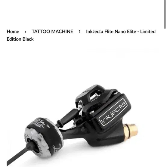 [BUNJANG] Inkjecta Flight Nano Elite Limited Edition Black Tattoo Machine / 잉크젝타 타투머신 플라이트 나노 엘리트 리미티드 에디션 블랙