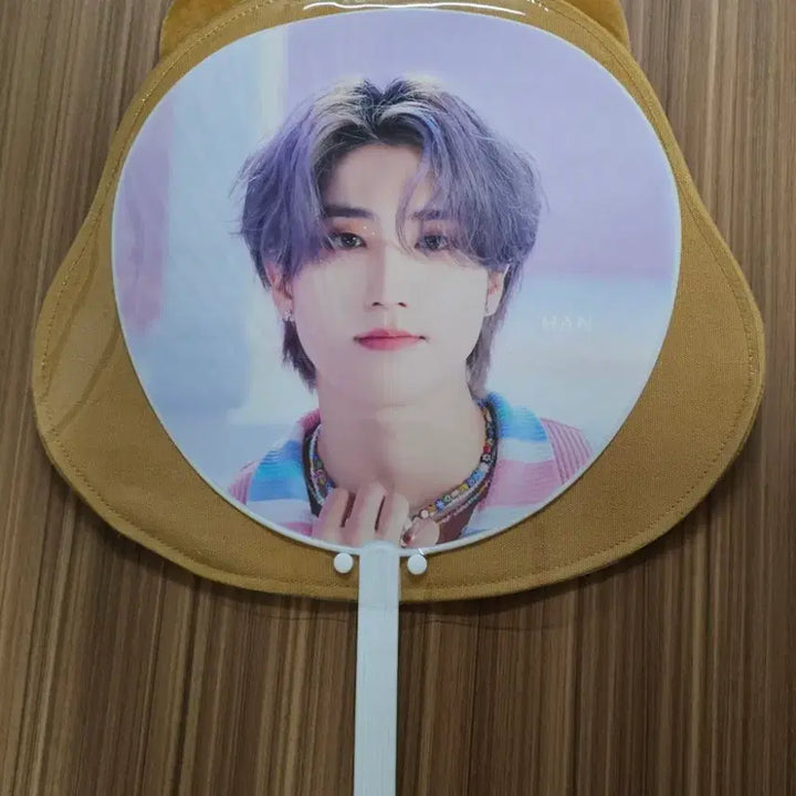 [BUNJANG] Stray Kids Han J.One Uchiwa Fan with Cover / 스트레이키즈 스키즈 우치와 한쿼카 스키주 커버 한지성 한 부채