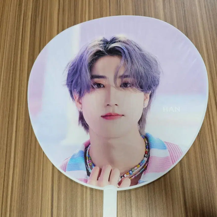 [BUNJANG] Stray Kids Han J.One Uchiwa Fan with Cover / 스트레이키즈 스키즈 우치와 한쿼카 스키주 커버 한지성 한 부채