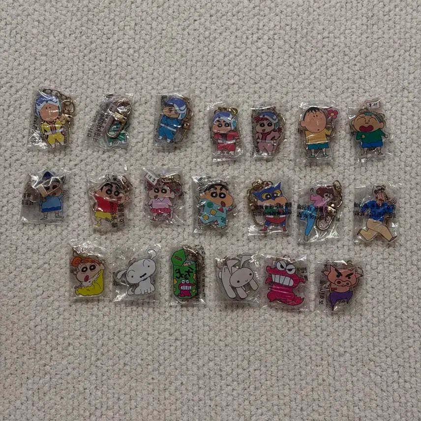 [BUNJANG] Crayon Shin-chan My Keyring 20-Piece Full Set (Sealed) / 미개봉, 20종 풀세트) 짱구 마이키링 20종 풀세트
