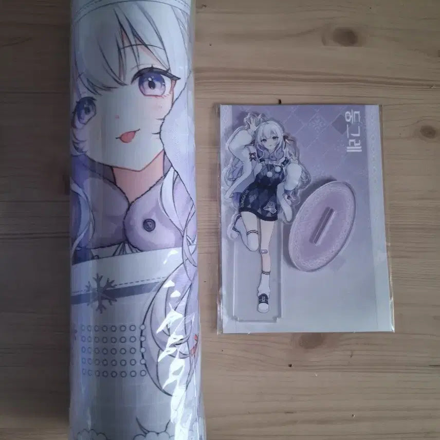 [BUNJANG] Donggeure VTuber Desk Mat and Acrylic Stand Set / 버튜버 둥그레 장패드 아크릴