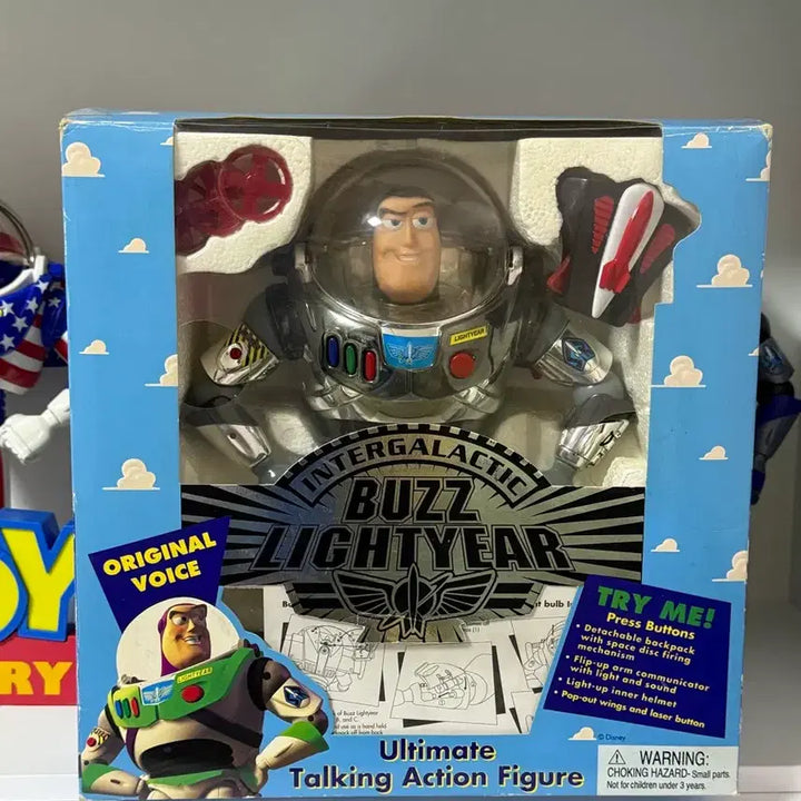 [BUNJANG] Thinkway 1995 Buzz Lightyear 1:1 Figure / 토이스토리 크롬버즈라이트이어 1995년 싱크웨이 1:1 피규어
