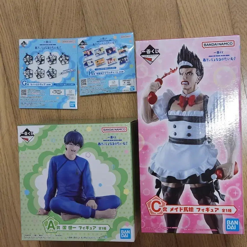 [BUNJANG] Blue Lock Isagi &amp; Mamamoo Maid Figure Set (Sealed) / 미개봉칼박) 블루록 a상 + c상