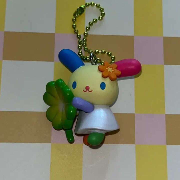 [BUNJANG] Sanrio Usahana Four-Leaf Clover Gacha Keyring / 산리오 우사하나 네잎 클로버 가챠 키링