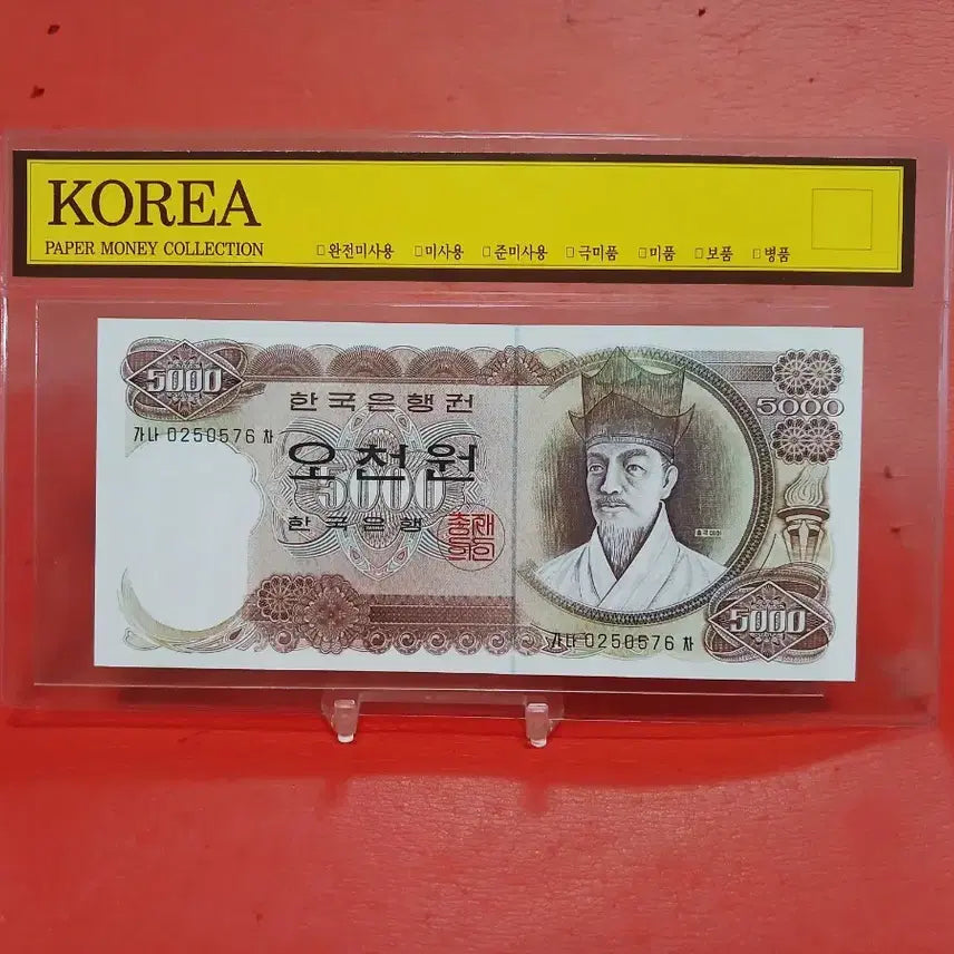 [BUNJANG] Circulation Ticket 5000 KRW (Unused) / (가나권)1차오천원미사용