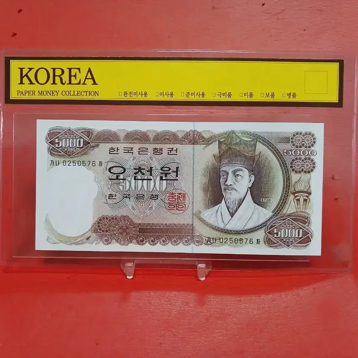 [BUNJANG] Circulation Ticket 5000 KRW (Unused) / (가나권)1차오천원미사용