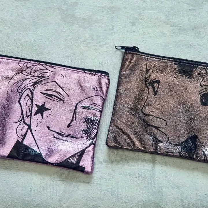 [BUNJANG] Hunter x Hunter RofJ Hisoka &amp; Chrollo Pouch Bundle Set / 헌터헌터 RofJ 히소카, 클로로 파우치 일괄