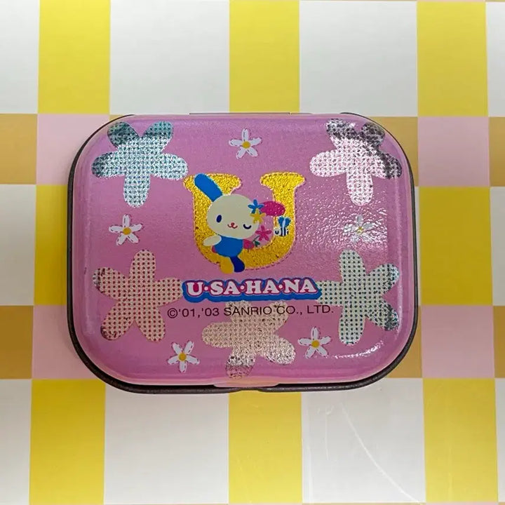 [BUNJANG] Classic Usahana Seal Sticker Tin Case / 고전 우사하나 씰스티커 틴케이스 철 통 보관함