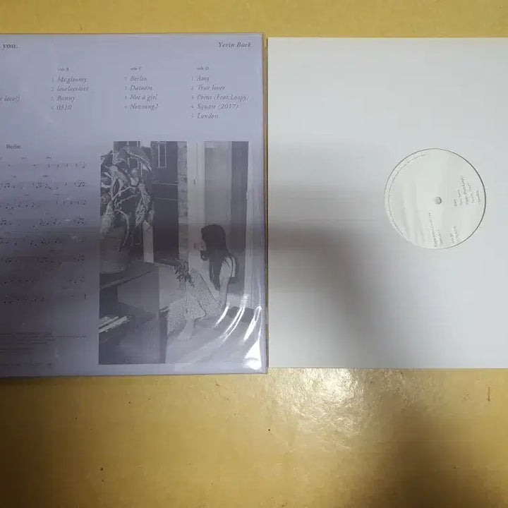 [BUNJANG] Yerin Baek Every Letter I Sent You LP (Transparent Vinyl) / 백예린 Every letter I sent you LP+추가 알판