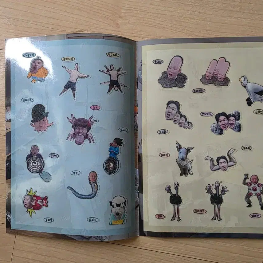 [BUNJANG] Hot Sauce YouTuber Sticker Collection Book / 유튜버 핫소스 굿즈 띠부씰 띠부북 모음 송형주 김선응