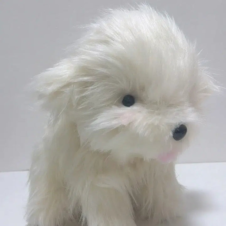 [BUNJANG] Retro Maltese Dog Plush Toy (Seated) / 레트로 강아지 인형
