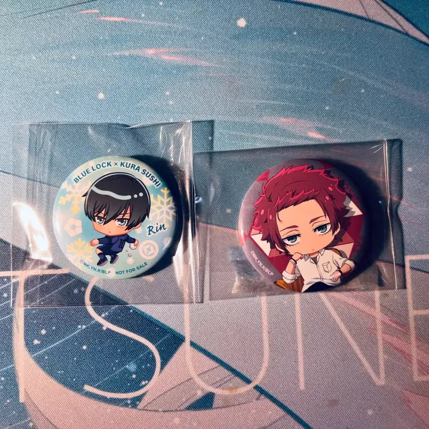 [BUNJANG] Blue Lock Itoshi Rin Sae Can Badge Bundle Set / [일괄] 블루록 이토시 린 사에 캔뱃지